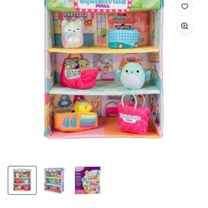 Squishmellow Squishville Mall Playset with miniature Squishmellows Plush Toys